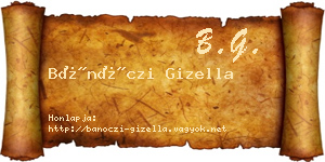 Bánóczi Gizella névjegykártya
