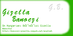 gizella banoczi business card